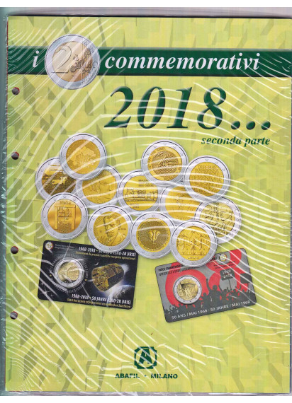 2018 - Fogli + Tasche 2 Euro Commemorativi - Parte 2  ABAFIL